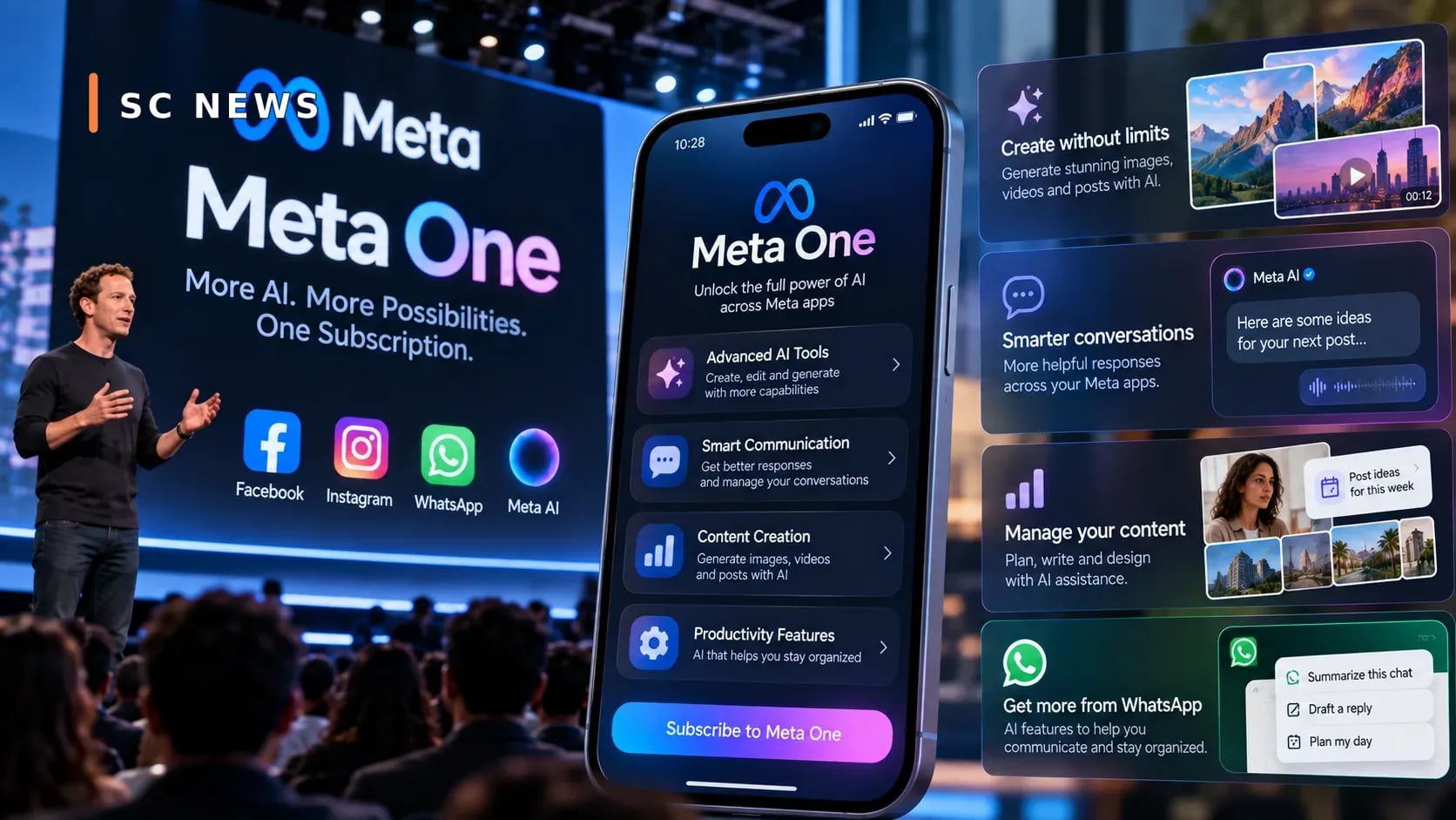 Meta lance le service « Meta One » avec un abonnement payant et de nouvelles fonctionnalités d'intelligence artificielle