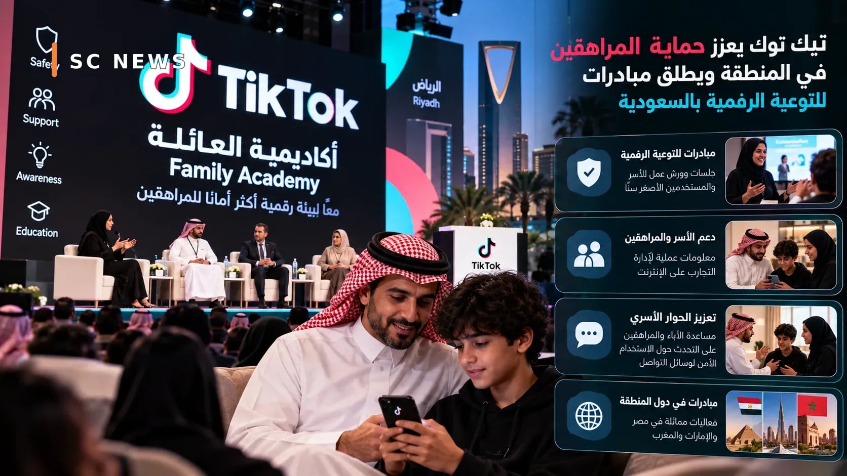 TikTok renforce la protection des adolescents dans la région et lance des initiatives de sensibilisation numérique en Arabie Saoudite
