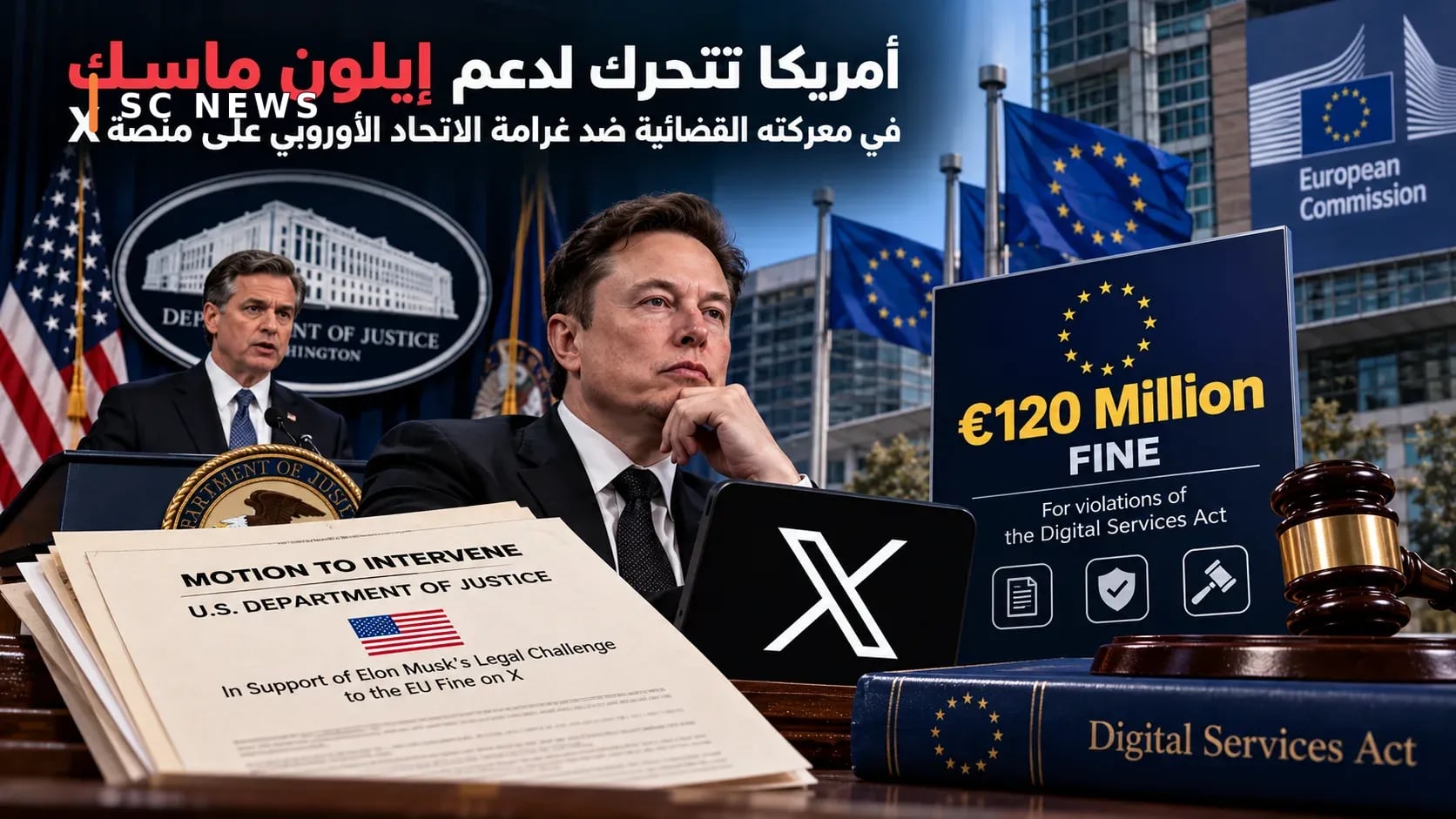 Amerika, X platformunda Avrupa Birliği para cezasına karşı verdiği hukuki mücadelede Elon Musk'u desteklemek için harekete geçti