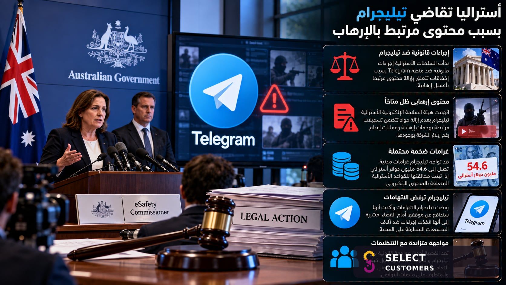 L'Australie poursuit Telegram pour contenu lié au terrorisme